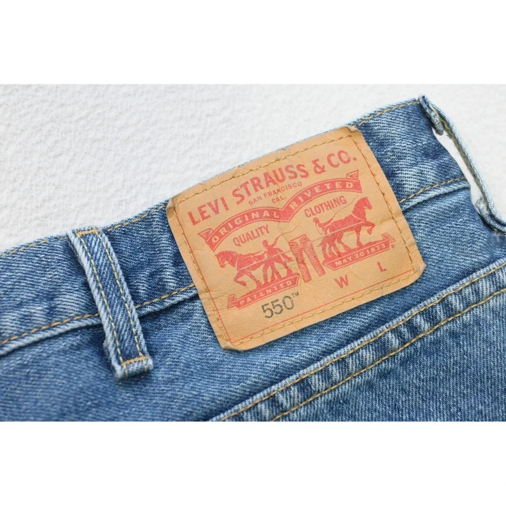 Levi's‎ 550 Relaxed Fit Jeans Mens 46x32 Blue Tapered Leg Denim Excellent